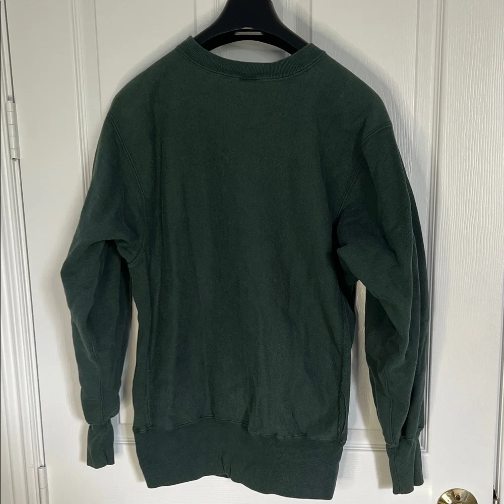 Champion Forest Green Crewneck Sweatshirt Reverse Weave